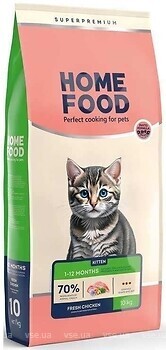 Фото Home Food Сухой корм для котят Курица 10 кг