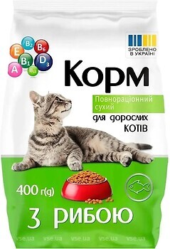 Фото Чиста Вигода Сухой корм с рыбой 400 г (2647936)