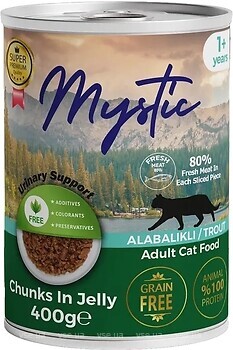 Фото Mystic Кусочки форели в желе 400 г