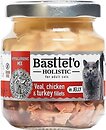 Фото Basttet'o Holistic телятина, индейка и курица в желе 130 г