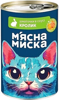 Фото М'ясна Миска Кролик с овощами 415 г