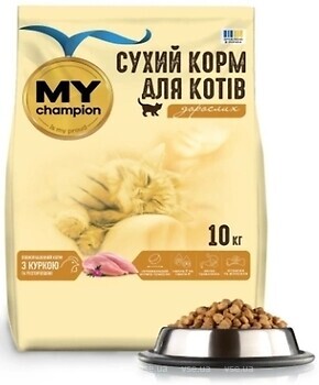 Фото My Champion Сухой корм с курицей и расторопшей 10 кг