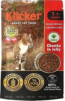 Фото Klicker Adult Cat Chicken Liver 24x85 г