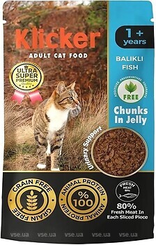 Фото Klicker Adult Cat Fish 24x85 г