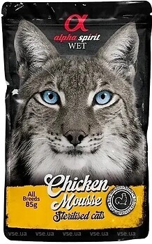 Фото Alpha Spirit Chicken Mousse Sterilised 85 г