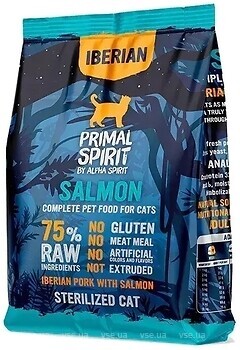 Фото Primal Spirit Sterilized Cat Iberian Pork with Salmon 1 кг