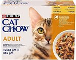 Фото Cat Chow Adult с курицей и цуккини 10x85 г