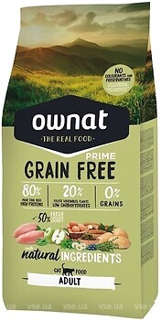Фото Ownat Prime Grain Free Cat Adult Chicken & Turkey 1 кг