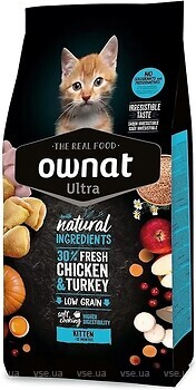 Фото Ownat Ultra Kitten Chicken & Turkey 1.5 кг