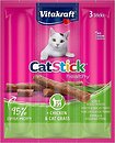 Фото Vitakraft Cat Stick Chicken With Grass 3x6 г (31219)