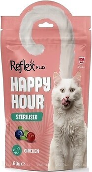 Фото Reflex Plus Adult Cat Happy Hour Sterilised Treat Chicken 60 г