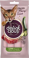 Фото Delickcious Nose-licking Creamy Snack Lamb Flavoured with Brown Rice & Zucchini 4x15 г