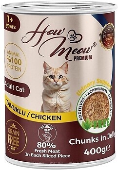 Фото How Meow Premium Adult Cat Chicken 400 г
