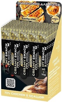 Фото Luckystar Пюре из мяса курицы и морских гребешков 40x10 г