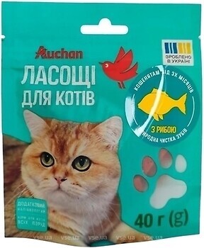 Фото Ашан Кусочки с рыбой 40 г