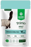 Фото Nature's Protection Prime Cats Skin & Coat Chicken and White Fish 85 г (NPPR47914)
