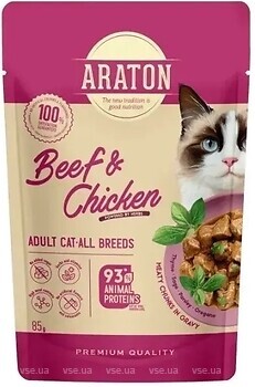 Фото Araton Adult Beef & Chicken 85 г (ART47927)