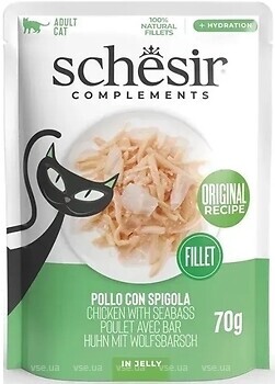 Фото Schesir Complements Chicken Seabass 70 г