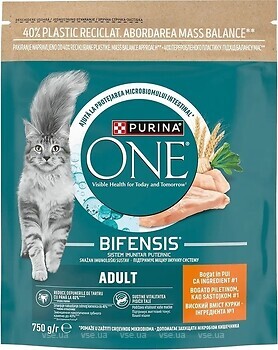 Фото Purina One Adult Chicken & Whole Grains 750 г