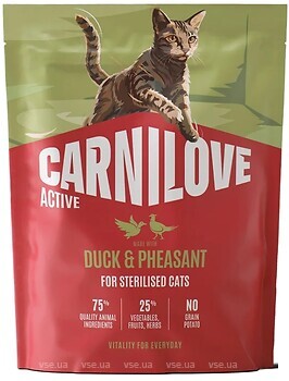 Фото Carnilove Active Duck & Pheasant Sterilised 400 г