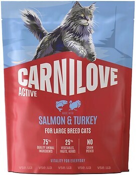 Фото Carnilove Active Salmon & Turkey Large Breed 400 г