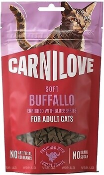 Фото Carnilove Soft Snack Buffallo with Blueberries 50 г