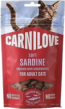 Фото Carnilove Soft Snack Sardine with Strawberry 50 г