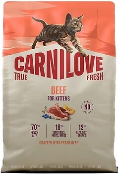 Фото Carnilove True Fresh Beef Kitten 2 кг