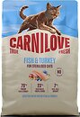 Фото Carnilove True Fresh Fish & Turkey Sterilised 2 кг
