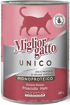 Фото Morando Migliorgatto Unico Mousse Ham 400 г