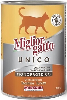 Фото Morando Migliorgatto Unico Mousse Turkey 400 г