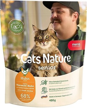Фото Mera Cats Nature Senior Chicken 400 г