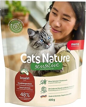 Фото Mera Cats Nature Sensitive Insect 400 г