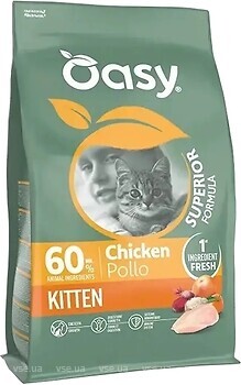 Фото Oasy Dry Cat Superior Kitten Chicken 300 г