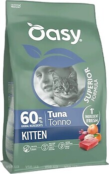 Фото Oasy Dry Cat Superior Kitten Tuna 300 г
