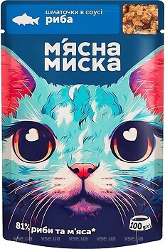 Фото М'ясна Миска Рыба 24x100 г