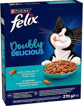 Фото Felix Doubly Delicious с лососем и океанической рыбой 270 г