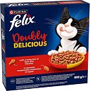 Фото Felix Doubly Delicious с говядиной и курицей 800 г