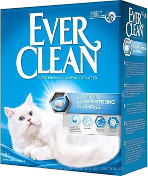 Фото Ever Clean Extra Strong Clumping Unscented 10 л