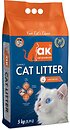 Фото AK Cat Products бентонитовый Compact Unscented 5 кг (5.9 л)