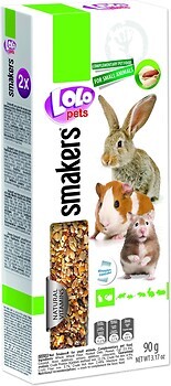 Фото Lolo Pets Basic Smakers Лакомство для грызунов и кроликов с орехами 90 г (LO-71106)