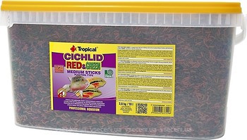 Фото Tropical Cichlid Red & Green Medium Sticks 10 л, 3.6 кг (63729)