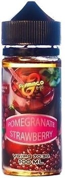 Фото Flamingo Pomegranate Strawberry Гранат + клубника 3 мг 100 мл