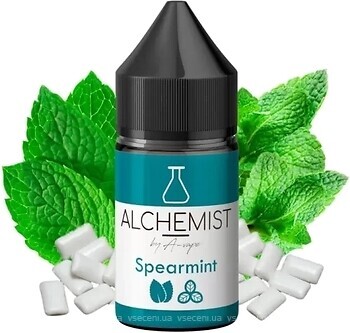 Фото Alchemist Salt Spearmint Мятная жвачка + базилик 35 мг 30 мл
