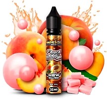 Фото Marwelous Brew New Salted Peach Bubblegum Персиковая жвачка 35 мг 30 мл