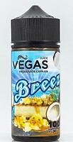 Фото Vegas Breeze Кокос + ванильный крем + чизкейк 0 мг 100 мл