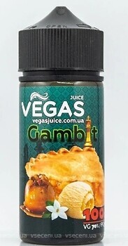 Фото Vegas Gambit Яблочный пирог + ванильное мороженое + крем 0 мг 100 мл