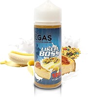 Фото Vegas Like a Boss Бананово-ягодные хлопья + ванильно-кремовый чизкейк 3 мг 100 мл