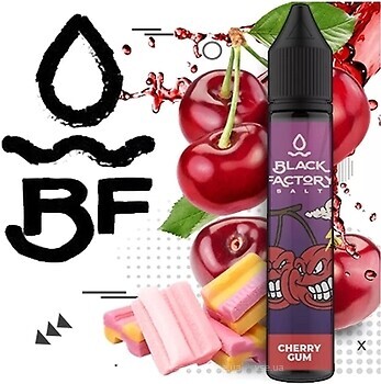 Фото Black Factory Salt Cherry Gum Вишневая жвачка 50 мг 30 мл